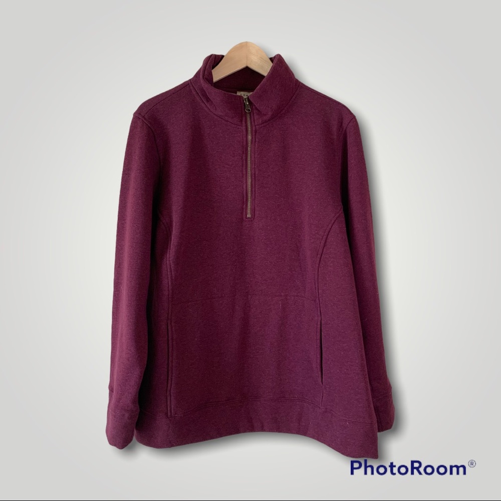 como vintage 1/4 zip sweatshirt
